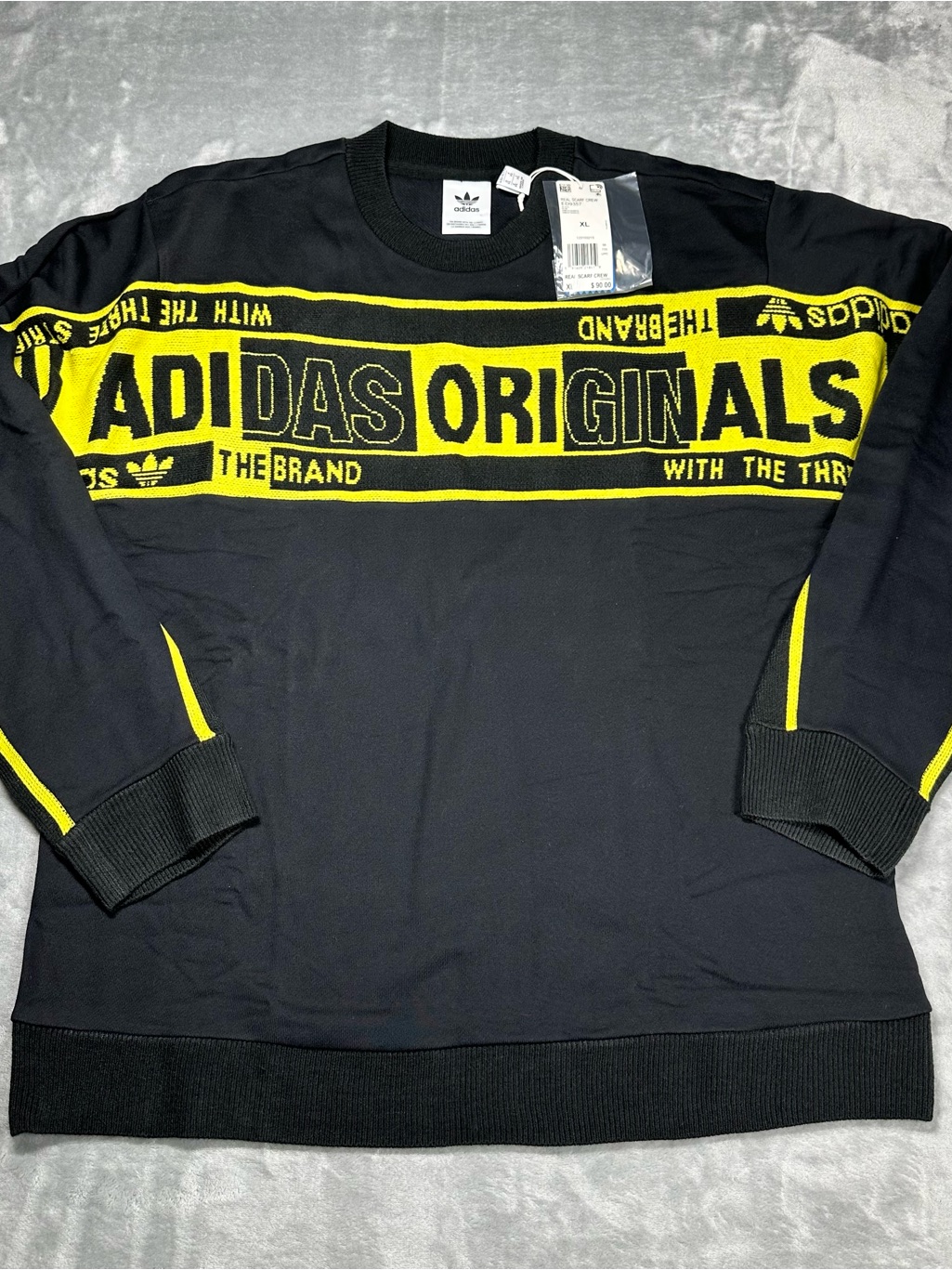 Nwt Adidas Originals Real Scarf Crew Sweatshirt Xl